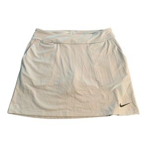 Nike DriFit Skort Size Small White Tennis Golf Skirt Pockets